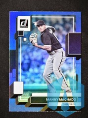 2022 Donruss Baseball Holo Blue #193 Manny Machado - San Diego Padres